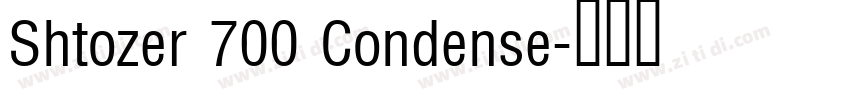 Shtozer 700 Condense字体转换